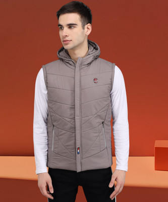 DUCOHIVE Sleeveless Solid, Self Design Men Jacket