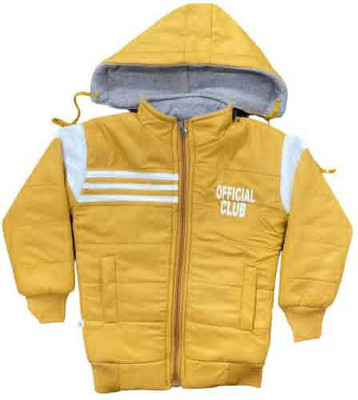 official club Full Sleeve Geometric Print Boys Jacket