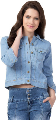 rida creation 3/4th Sleeve Solid Women Denim Jacket