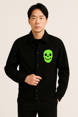 Damler Full Sleeve Solid, Applique Men Jacket