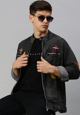 VOGATI Full Sleeve Washed Men Denim Jacket