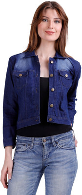 Evergreen trend 3/4th Sleeve Washed Women Denim Jacket