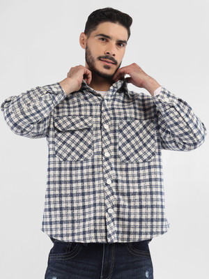 CHKOKKO Full Sleeve Checkered Men Jacket