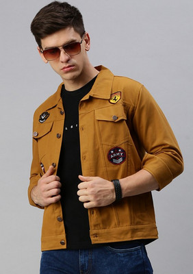 VOGATI Full Sleeve Solid Men Denim Jacket