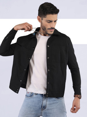 CHKOKKO Full Sleeve Self Design Men Jacket