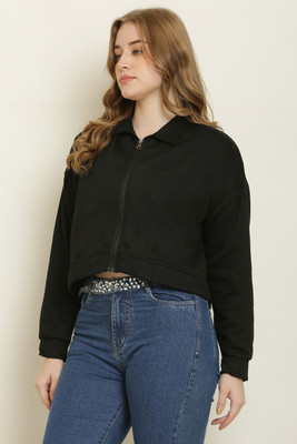 UNIVERSAL ACCESSE Full Sleeve Solid Women Sweatshirt
