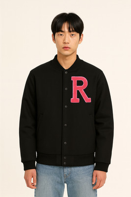 Damler Trennding Full Sleeve Solid, Applique Men Jacket