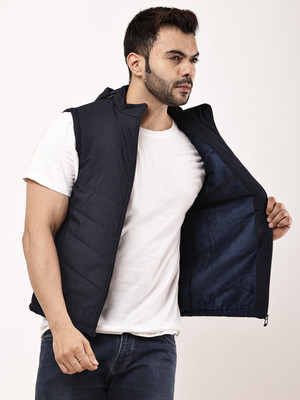 glycon Half Sleeve, Sleeveless Solid Men Jacket