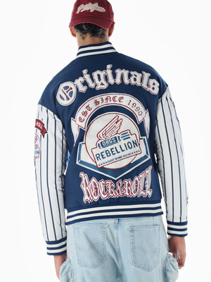 JACK & JONES Full Sleeve Graphic Print Men Jacket