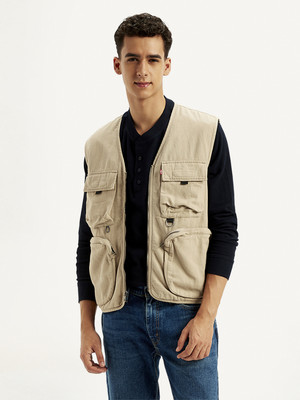 LEVI'S Sleeveless Solid Men Jacket