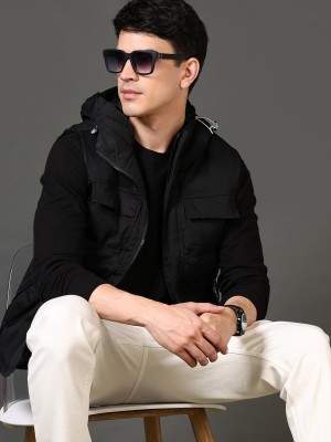 V-MART Sleeveless Solid Men Jacket