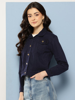 Aarika Full Sleeve Applique Women Denim Jacket