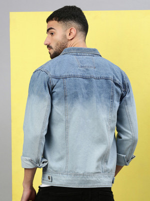 VOGATI Full Sleeve Washed Men Denim Jacket