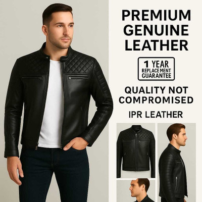 IPR LEATHER Full Sleeve Solid Men Jacket