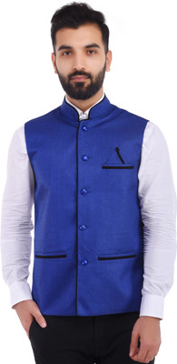 Vriaane Sleeveless Solid Men Jacket