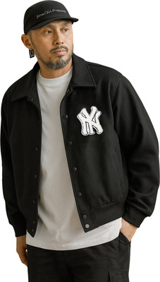 Oiin Full Sleeve Self Design Men Jacket