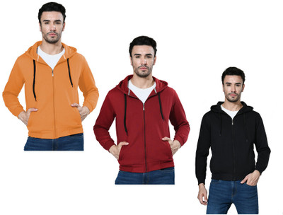 IndiWeaves Full Sleeve Solid Men Jacket