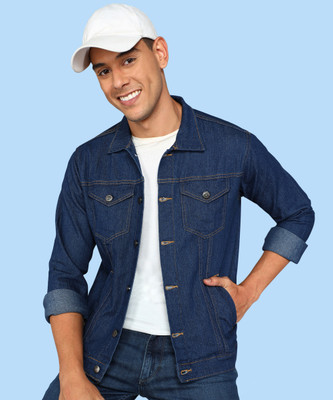 FTX Full Sleeve Solid Men Denim Jacket