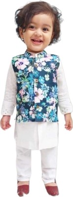 Treasure Of Tiny Souls Sleeveless Floral Print Boys Jacket