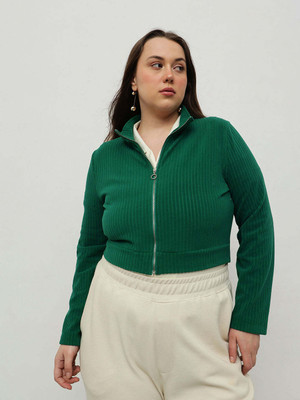CURVY STREET Full Sleeve Solid Women Jacket