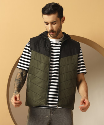 SYDNEY HILLS Sleeveless Colorblock Men Jacket