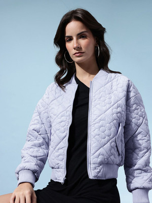 Glitchez Full Sleeve Self Design Women Jacket