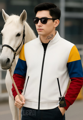 FUTSE PENO Full Sleeve Solid, Colorblock Men Jacket