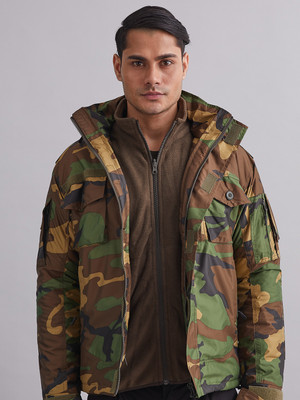 MOUNTMILLER Full Sleeve Camouflage Men Jacket