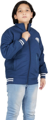 IAC Full Sleeve Solid, Printed Boys Jacket