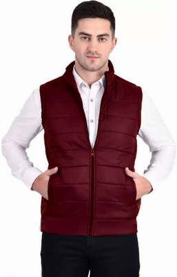 Eddicted Sleeveless Solid Men Jacket