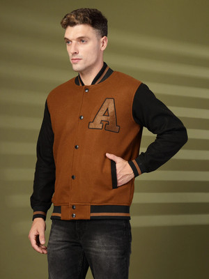 CHKOKKO Full Sleeve Solid Men Jacket