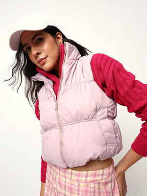 High Star Sleeveless Solid Women Jacket