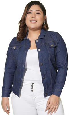 Achyutaya Fashion Full Sleeve Solid Women Denim Jacket