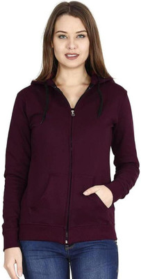 SHAHVEER CREATION Full Sleeve Solid Women Sweatshirt