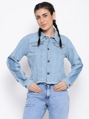 Belliskey Full Sleeve Solid Women Denim Jacket