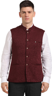 TURTLE Sleeveless Self Design Men Jacket