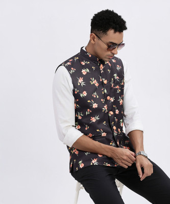 SHOWOFFFF Sleeveless Printed Men Jacket