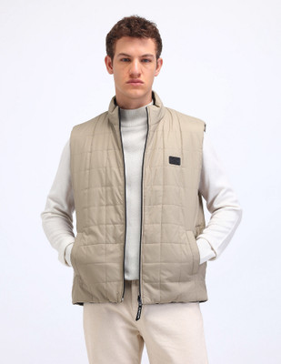 FLYING MACHINE Sleeveless Solid Men Jacket