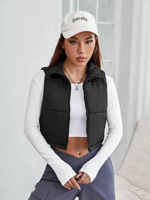 clobug Sleeveless Solid Women Jacket