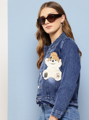 METRONAUT Full Sleeve Self Design Women Denim Jacket