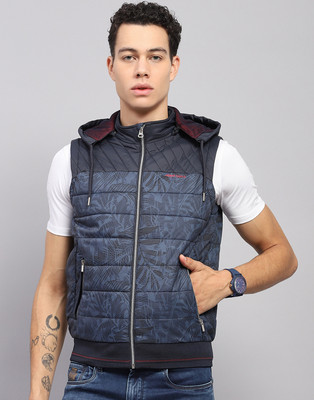 MONTE CARLO Sleeveless Self Design Men Jacket