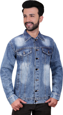 Abc Garments Full Sleeve Washed Men Denim Jacket