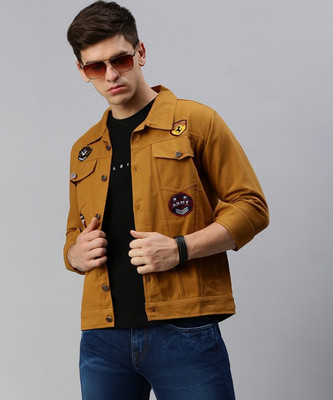 VOGATI Full Sleeve Solid Men Denim Jacket