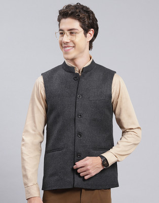 MONTE CARLO Sleeveless Solid Men Jacket