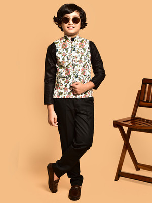 PRINTCULTR Sleeveless Printed Boys Jacket