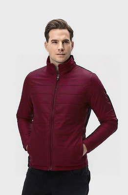 Eddicted Full Sleeve Solid, Striped Men Jacket