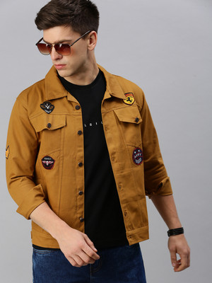 VOXATI Full Sleeve Applique Men Denim Jacket