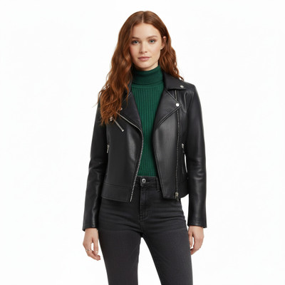 Leather King Full Sleeve Solid Women Jacket