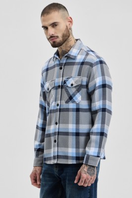 Snitch Full Sleeve Checkered Men Jacket