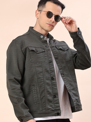 V-MART Full Sleeve Solid Men Denim Jacket